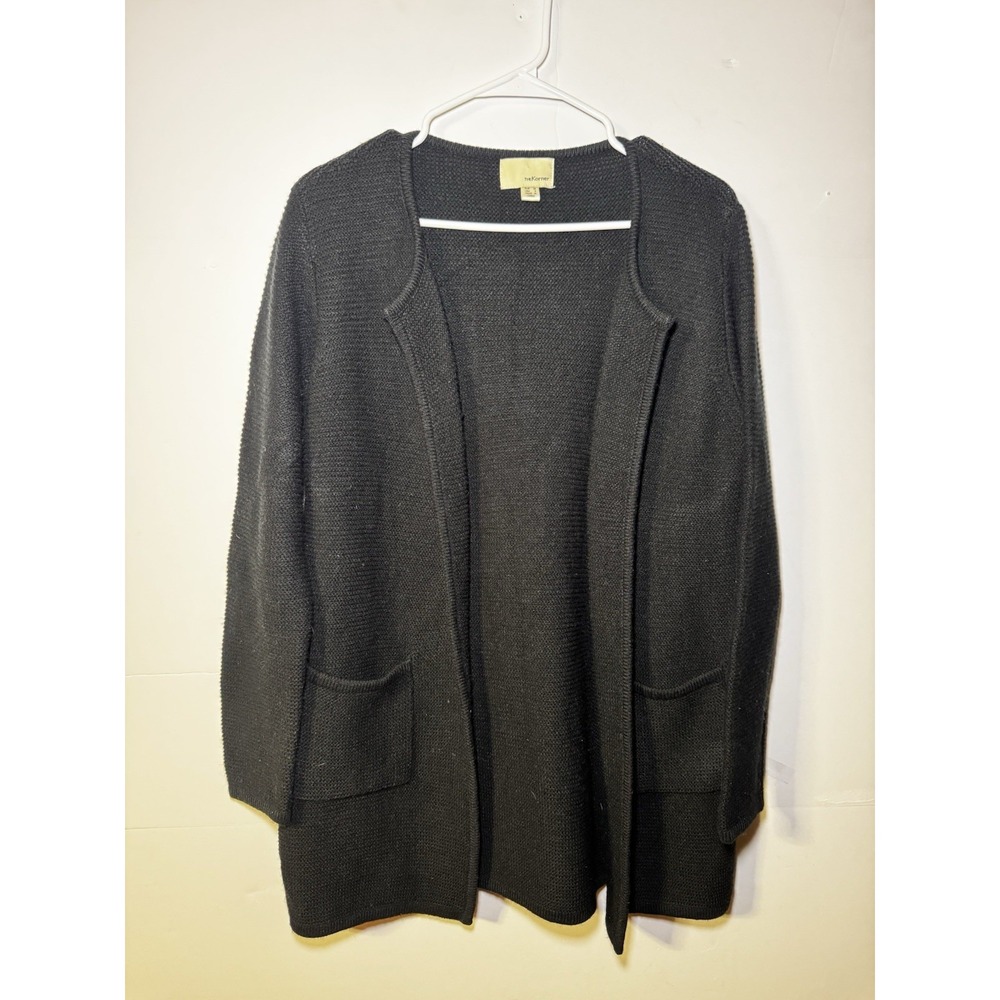 The Korner Paris Open Front Longline Knit Cardigan Sweater Women's Size Small S